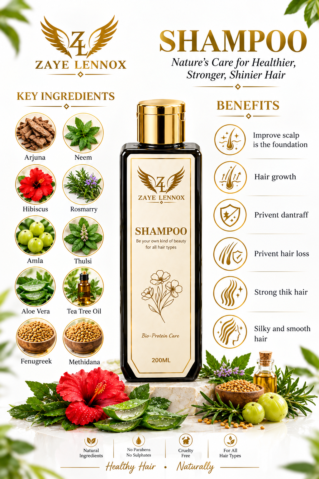 ROSEMARY-ALOE VERA PROTINE SHAMPOO